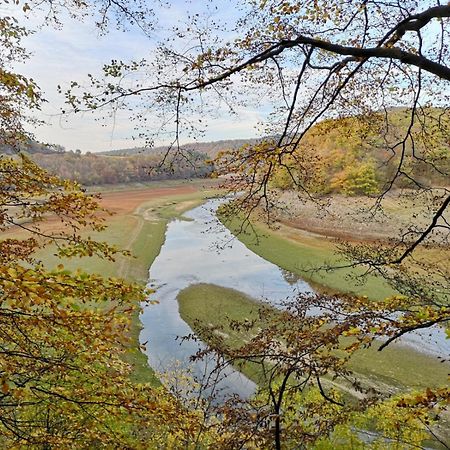 Ferienhaus Schoene Aussicht Ferienwohnung Gruen Hemfurth-Edersee Buitenkant foto